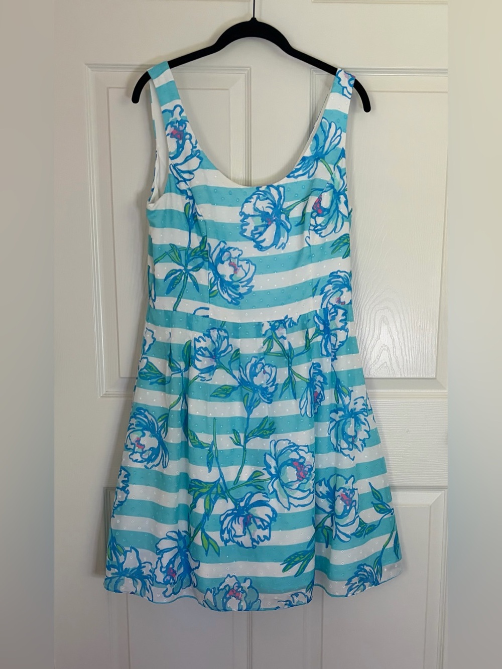 Lilly Pulitzer Posey Dress in Blue and White